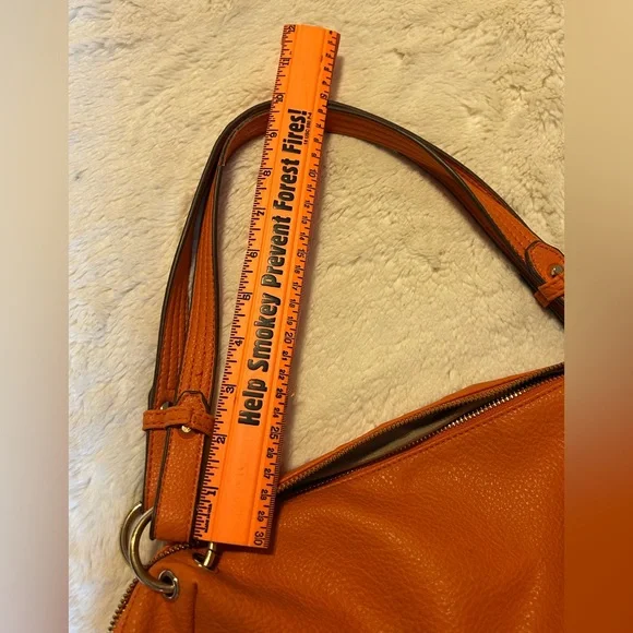 Kate Landry Vibrant Orange Shoulder Bag - Picture 12 of 16